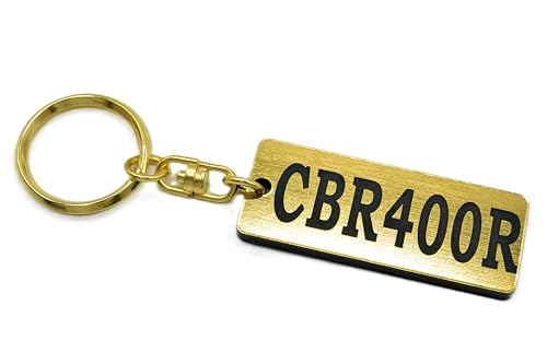 

QA-675-1 CBR400R Honda ABS NC47 NC56 Кастомные детали Акриловый золотистый и черный брелок с двойным кольцом