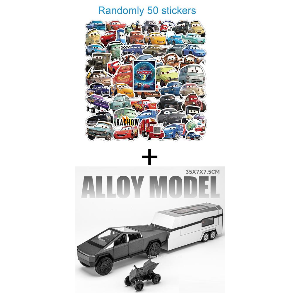1:32 Miniature Pickup Trucks Cars Toy Miniature Model with Light Sound Pull Back RV Simulated Interior Caravan Collect Souvenirs