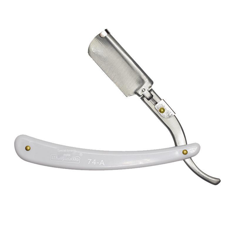 

Старомодный держатель для ручной бритвы и триммер для волос, бритья, бровей и использования в салонах красоты 74 short белый