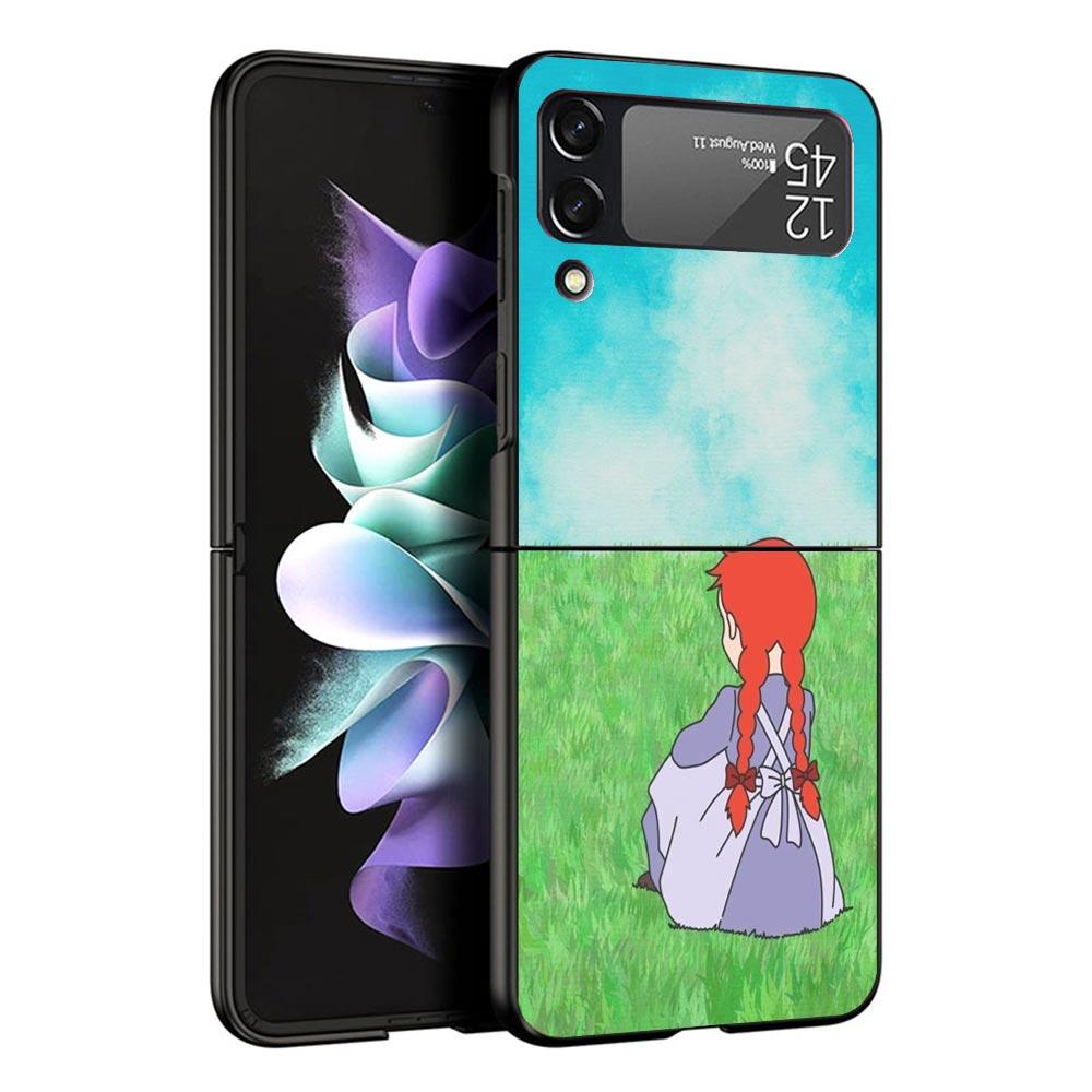 A-Anne Of Green Gables Shirley Case For Samsung Galaxy Z Flip 7 6 5 4 3 z Flip7 Flip6 Flip5 Flip4 5G Phone Cover Flip3 Folding C