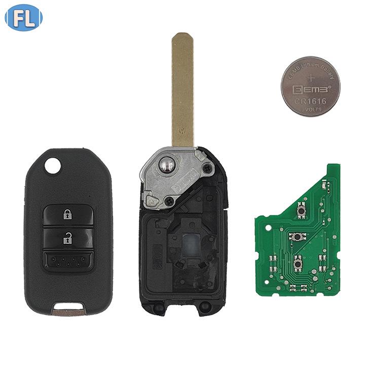 Honda Klappschlüsselanhänger mit 2 Tasten 433 MHz 47 Chip