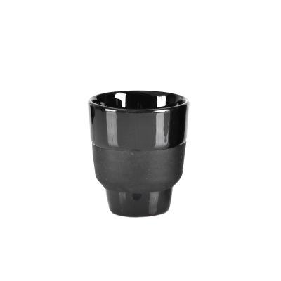 

Barista Couple Coffee Cup 80/160ml Ins-style Espresso Kettle Ceramics Creative Couple Tea Water Mug Black Glaze Container 501-600ml