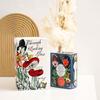 Ceramic Vase Flower Holder Creative Book Decor Desktop Ornament for Living Room Dining Table
