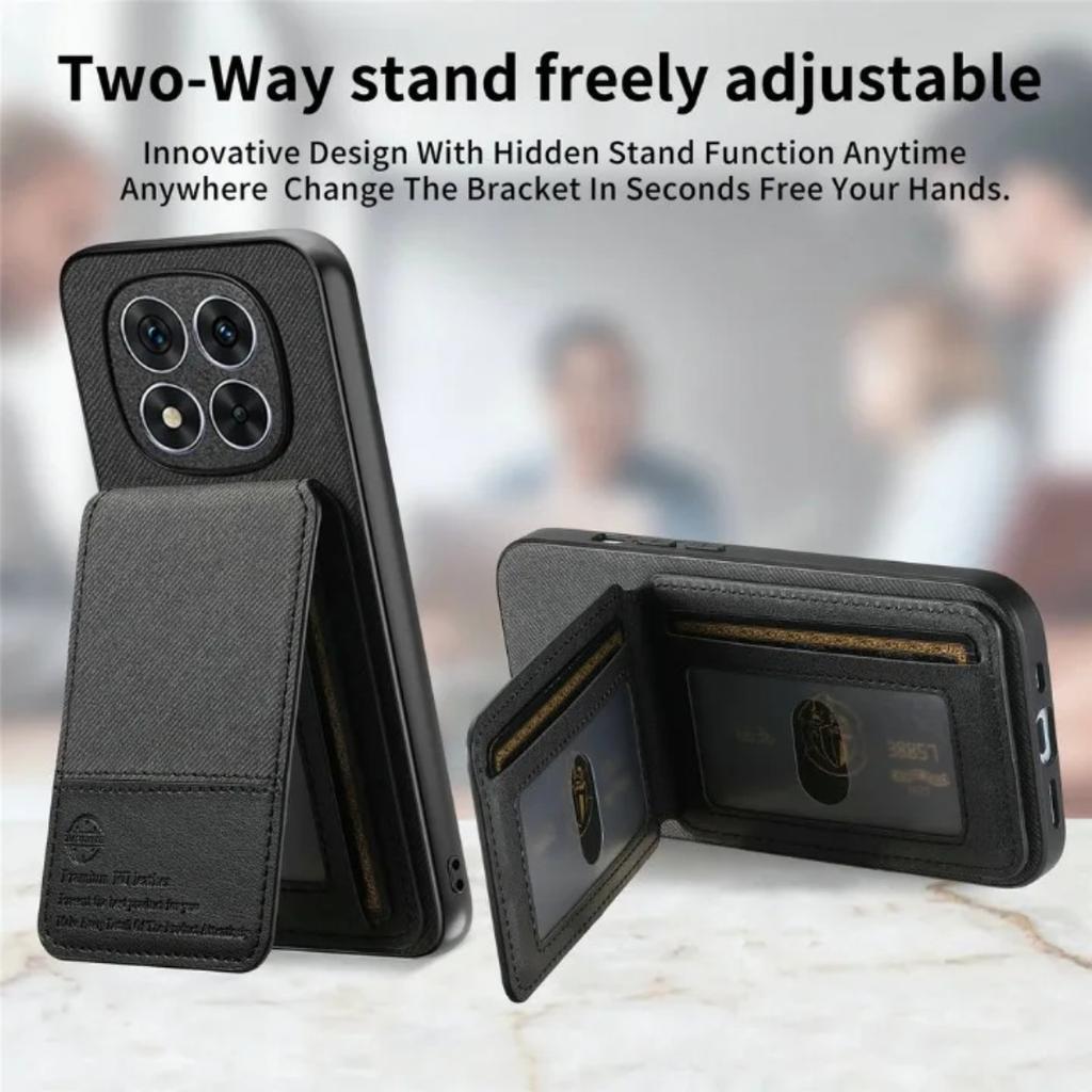 Handyhülle für Xiaomi Redmi Note 14 15 Pro Plus RFID Leder Kartenrückseite Mi Telefon Redmi 15c 14c Note 15 14 Pro+ Brieftaschen-Hülle