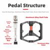 1 Pair Aluminum Alloy and Boron Steel Bike Foot Pedal Road Bike Pedal  Bike Maintenance