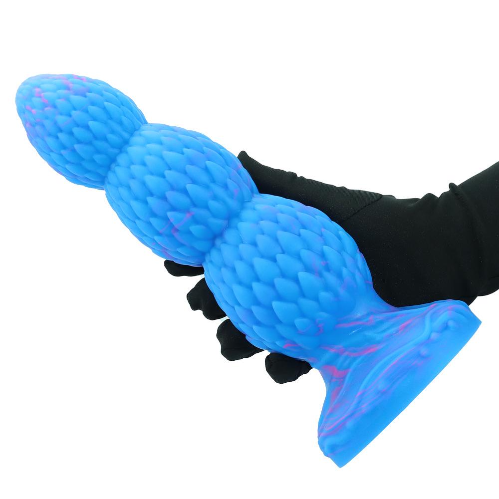 Oversized Alien Silicone Anal Plug - Extra Thick Large Dildo for Men Women, BDSM Backdoor Stretching Adult Sex Toy