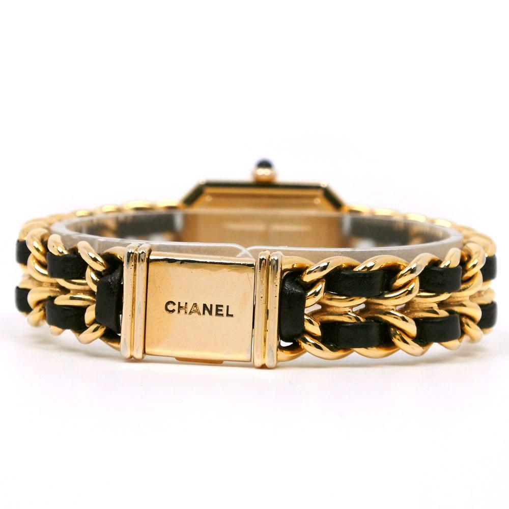 CHANEL Premiere L Watches H0001 Black / gold blackDial Plated Gold/leather Quartz Analog display Women Used