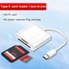 2 in 1 OTG Type C Card Reader USB Flash Drive SD/TF Memory Card Adapter for Smartphones And Tablets