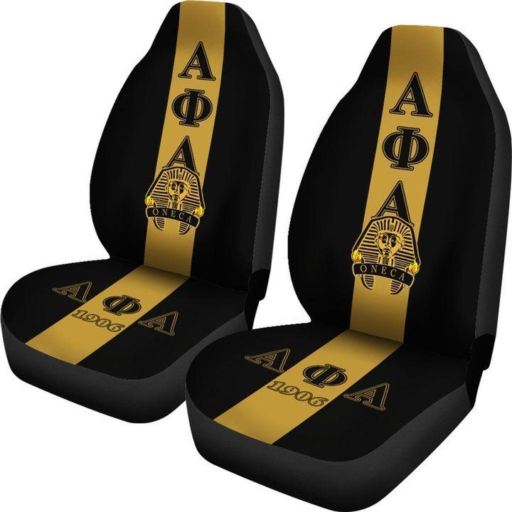 INSTANTARTS Alpha Phi Alpha Straight Design Car Seat Cover Fit Most of Auto Heavy-Duty Nonslip Car Seat Covers Car