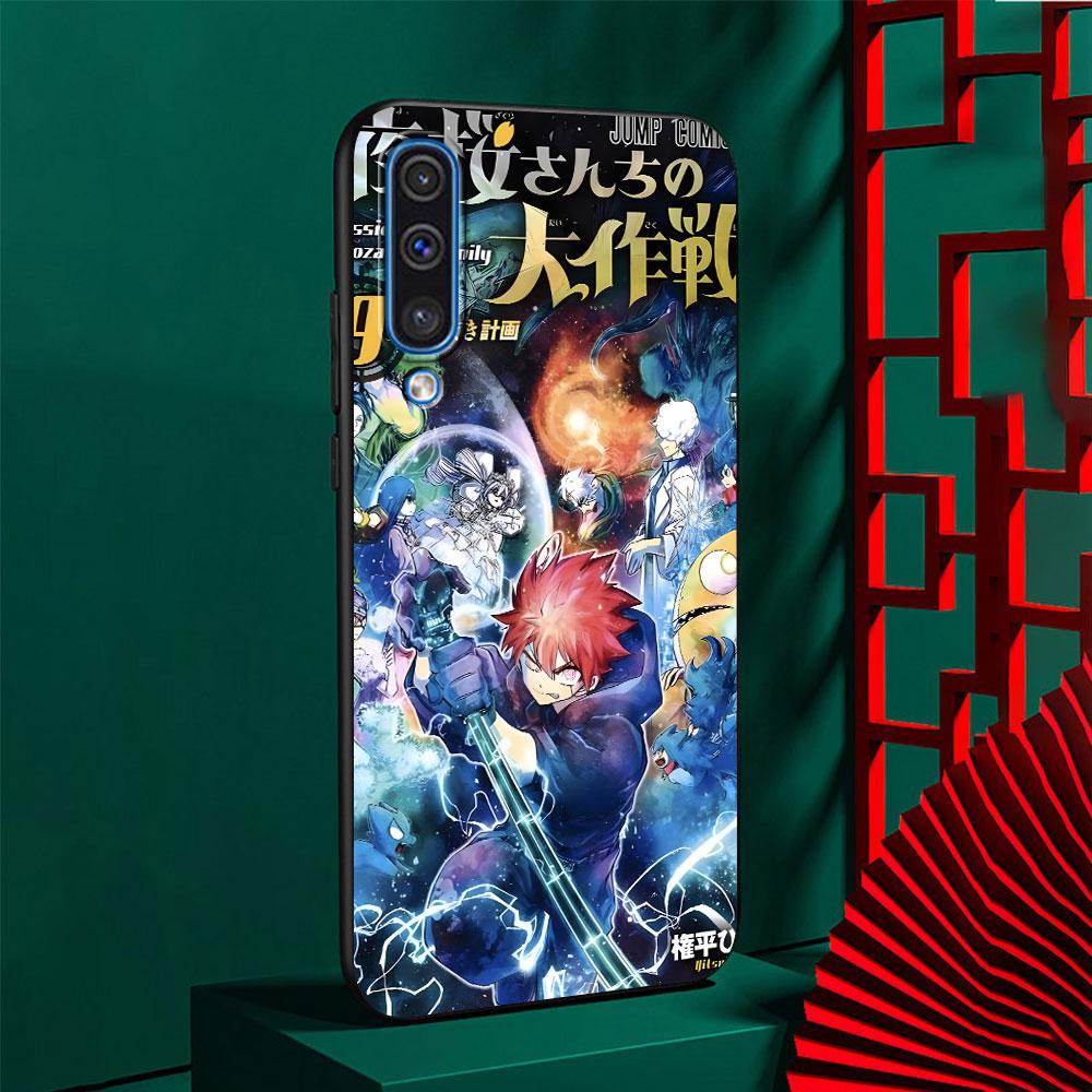 Mission Yozakura Family Case for Samsung Galaxy A03 A04s A20 A30 A20e A70 A70s A50 A40 A30s A50s A20s A10s TPU Black Phone Cover