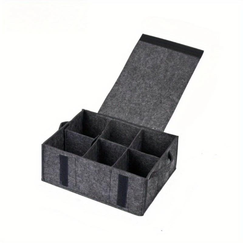 

Felt Plate Dish Cup Storage Bag Holder Thicken Camping Tableware Containers Motorhome Kitchen Cupboard Layered Organization B