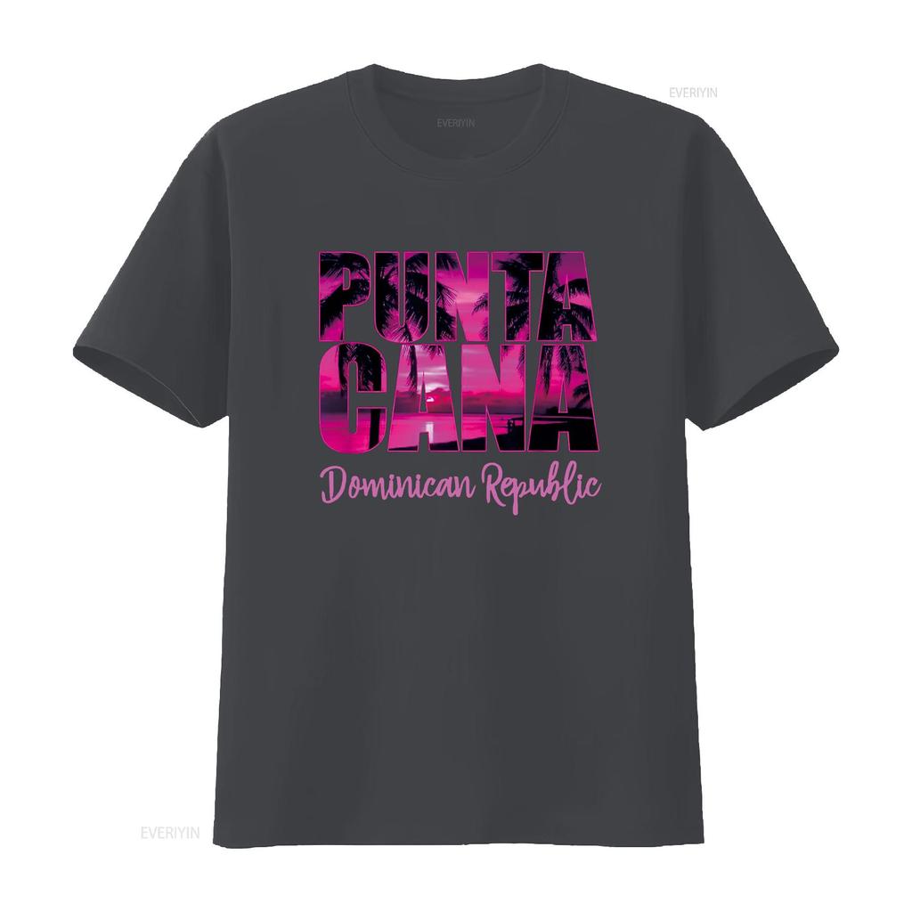 Punta Cana for Women Vacation Souvenir T Shirt vintage Washed Unisex Slightly Top For Everyday Wear homme designer clothes