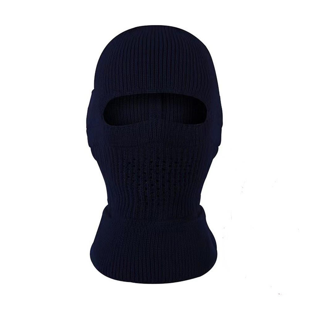 Keep Warm Balaclava Hat Thickened Warm Hat New Neck Mask Hat  Winter темно-синий