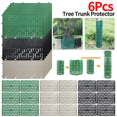 6Pcs Tree Trunk Protector Adjustable Tree Wraps Mesh Tree Trunk Covers For Seedlings Saplings Garden Fence Animal Barrier