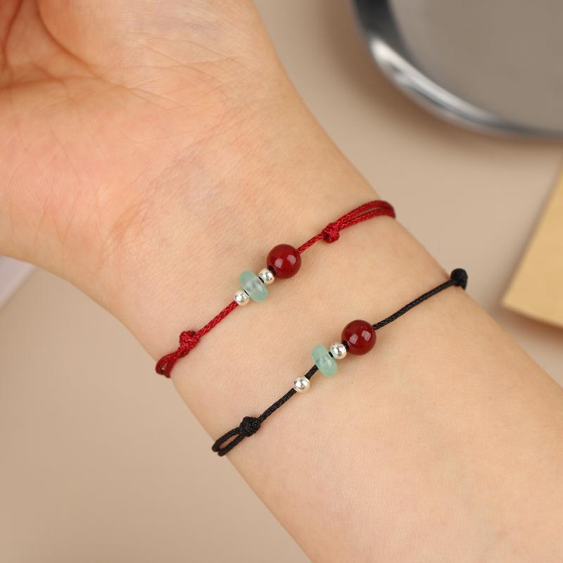1/2 Stück Handgeflochtene Glücksbändchen Armbänder für Damen Glück Reichtum Armband Paar Freundschaft Schmuck Geschenke