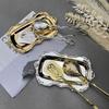 Zinc Alloy Metal Spoon Salad Clip Exquisite Party Self-Service Clip Tray Cake Birthday Party Tableware Clip Multifunctional