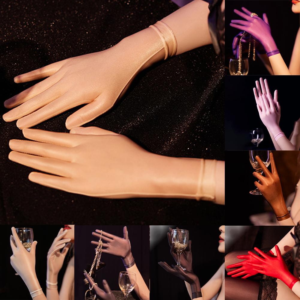 High Strech Solid Color Tight Stocking Gloves Comfy