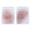 100Pcs Cute Paper Clips Cherry Hummingbird Style Electroplated Metal Gold Color Planner Clips for Home Office Study