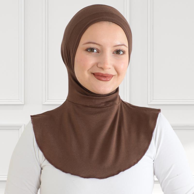 Sport Hijab For Women, Muslim Head Scarf, Flexible Turban Girls, Chic Islamic Wear For Gym, Neck Collar Bonnet Viscose