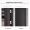125 Degree Invisible Muted Door Hinge Adjustable Butt Hinges Aluminum Alloy Concealed Hinge Furniture Hardware