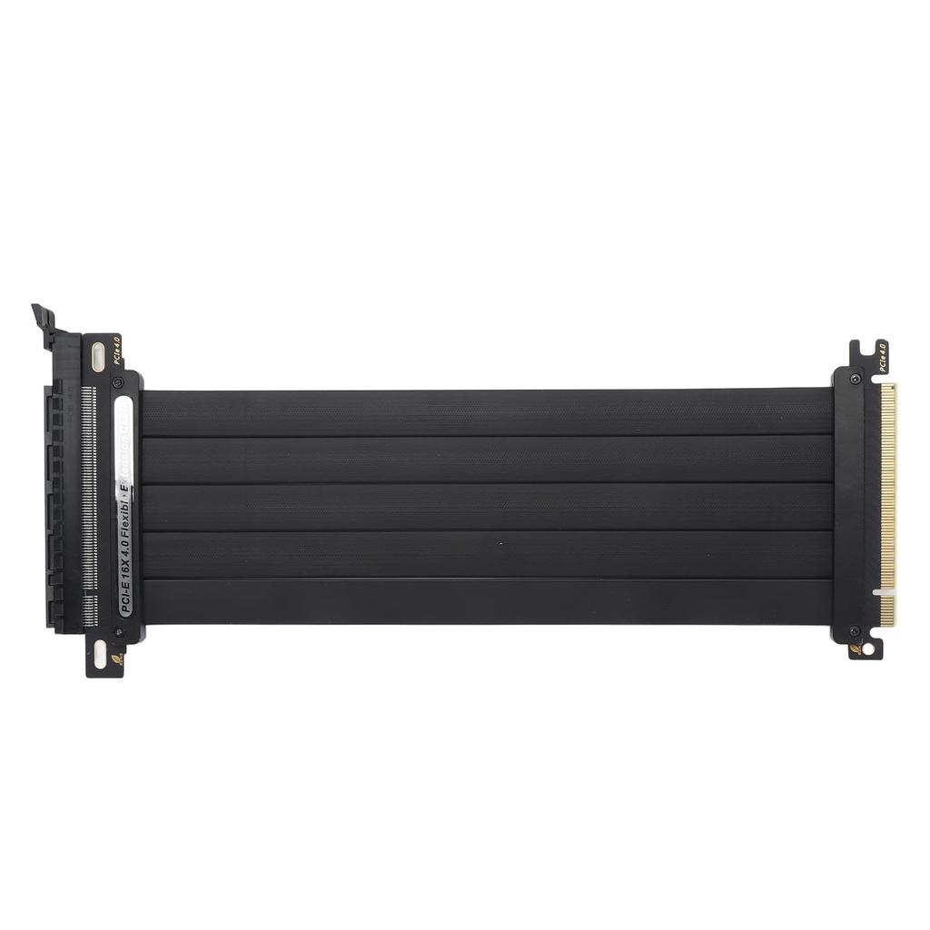 PCIe 4.0 X16 GPU Riser Cable 16X Flexible Cable High Speed Extension Port Adapter 180 Degree   Shielded PCIe Extension Cable