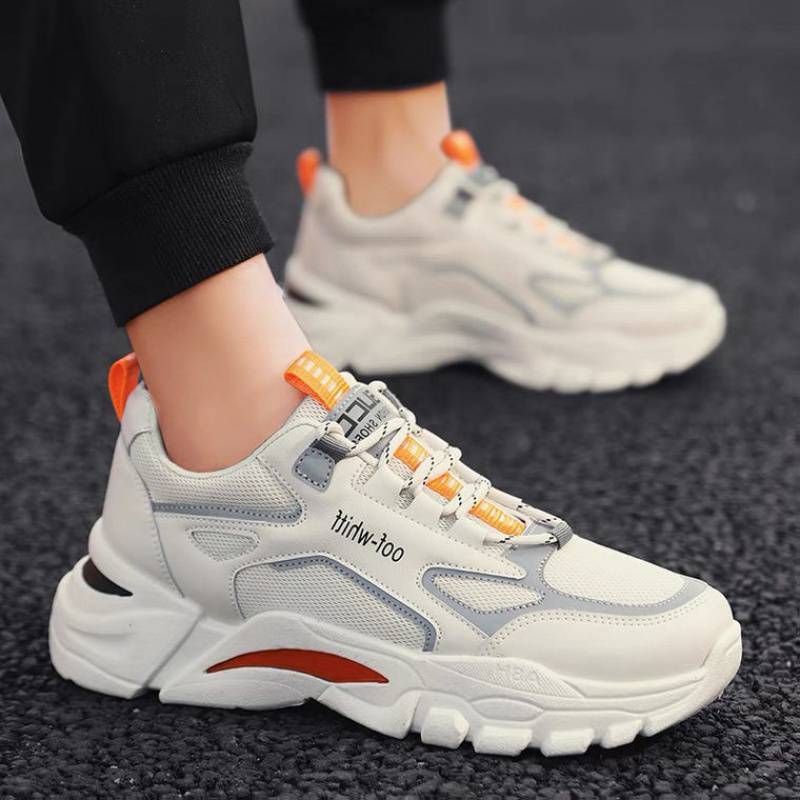 New Trendy Men'S Shoes Korean Version Breathable And Comfortable Running Sports Outdoor Casual Shoes
