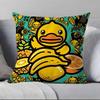 F-Fashion design B-B.D-DuckKK Pillow Case Anti-dustmite Pillowcase Invisible zipper silky short plush Sofa cushion cover