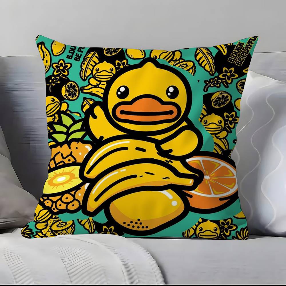 F-Fashion design B-B.D-DuckKK Pillow Case Anti-dustmite Pillowcase Invisible zipper silky short plush Sofa cushion cover