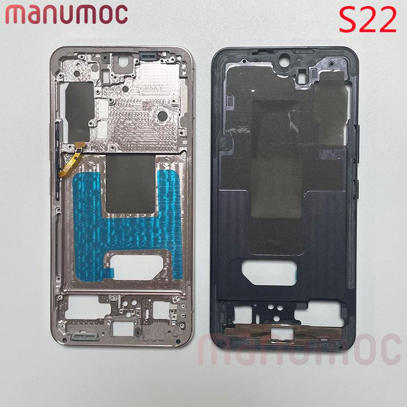 Middle Frame Bezel For Samsung Galaxy S22 Bracket Display Repair LCD Refurbish Replacement Parts