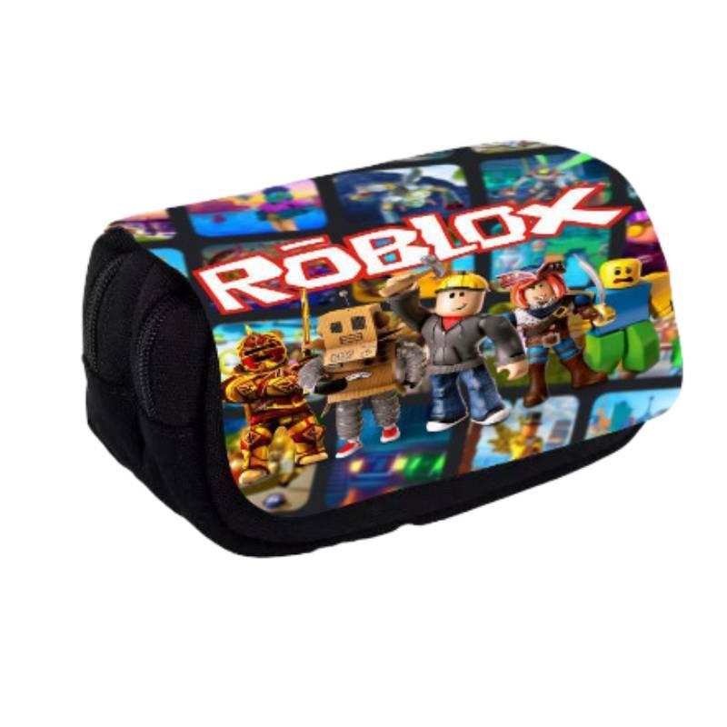 3d New Virtual World Roblox Dual-layer Pencil Case For Elementary And Middle School Students