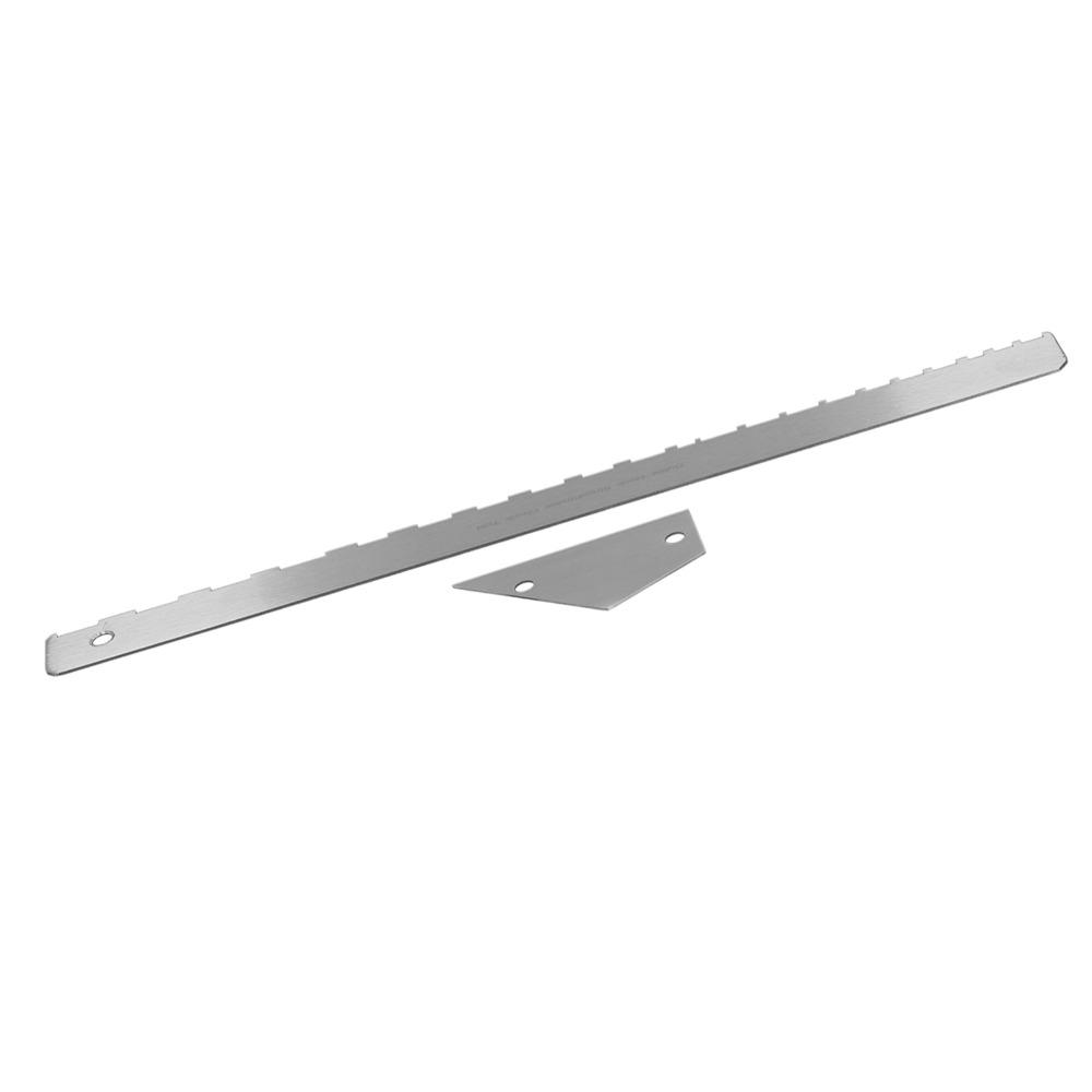 Silver Luthier Tool Metal Musical Instrument Accessories Guitar Neck Ruler Guitar Fretboard