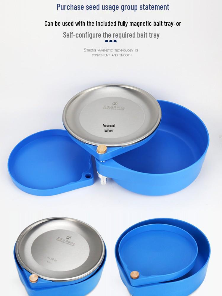 Magnetic Lure Tray & Bait Bowl for Fishing Chair – Perfect for Competitive & Wild Fishing