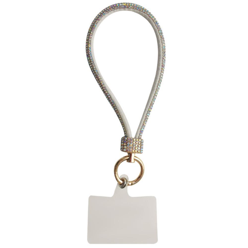 Handheld Glitter Rhinestone Phone Lanyard Hanging Cord Mobile Phone Chain  Girls New Year Gift