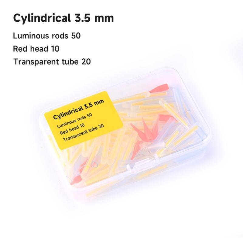 50Pcs Night Fishing Glow Stick Green Fluorescent Light Rod High Brightness Fishing Lightsticks Fits Most Float Types