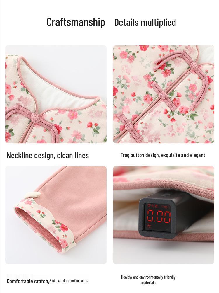 DUUDUU New Year Baby Girl Outfit 2025: Autumn/Winter Toddler Cotton Clothing