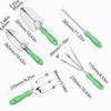11Pcs/Set Small Spade Garden Tool Set Loosen Soil with Storage Tote Bag Bonsai Tools Effort-saving Digging Weeding