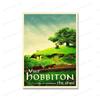 Vintage Travel Posters Middle Earth Lothlorien Mordor Illustration Prints Landscape Fantasy Literature Art Wall Pictures Decor No Frame