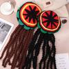 Reggae klobouk s dredy Pohodlný pletený klobouk Paruka Etnický styl Reggae baret Vlněný pletený klobouk ke kostýmu