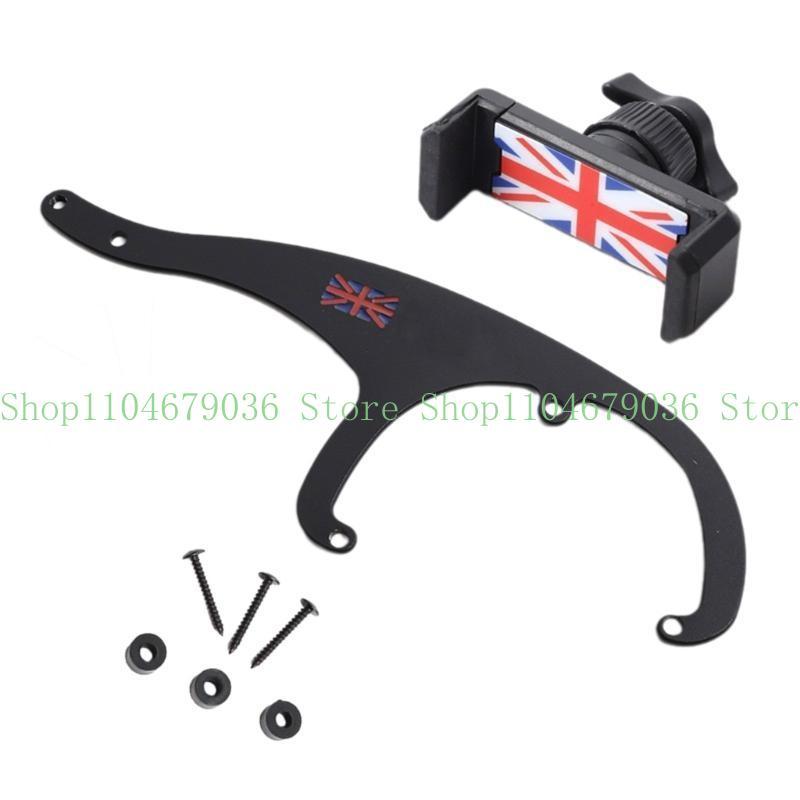 652F 360 Degree Rotation Phone Bracket Car Phone Holder Stand for R55 R56 R57 R61 F56 Aluminum Navigation Holder