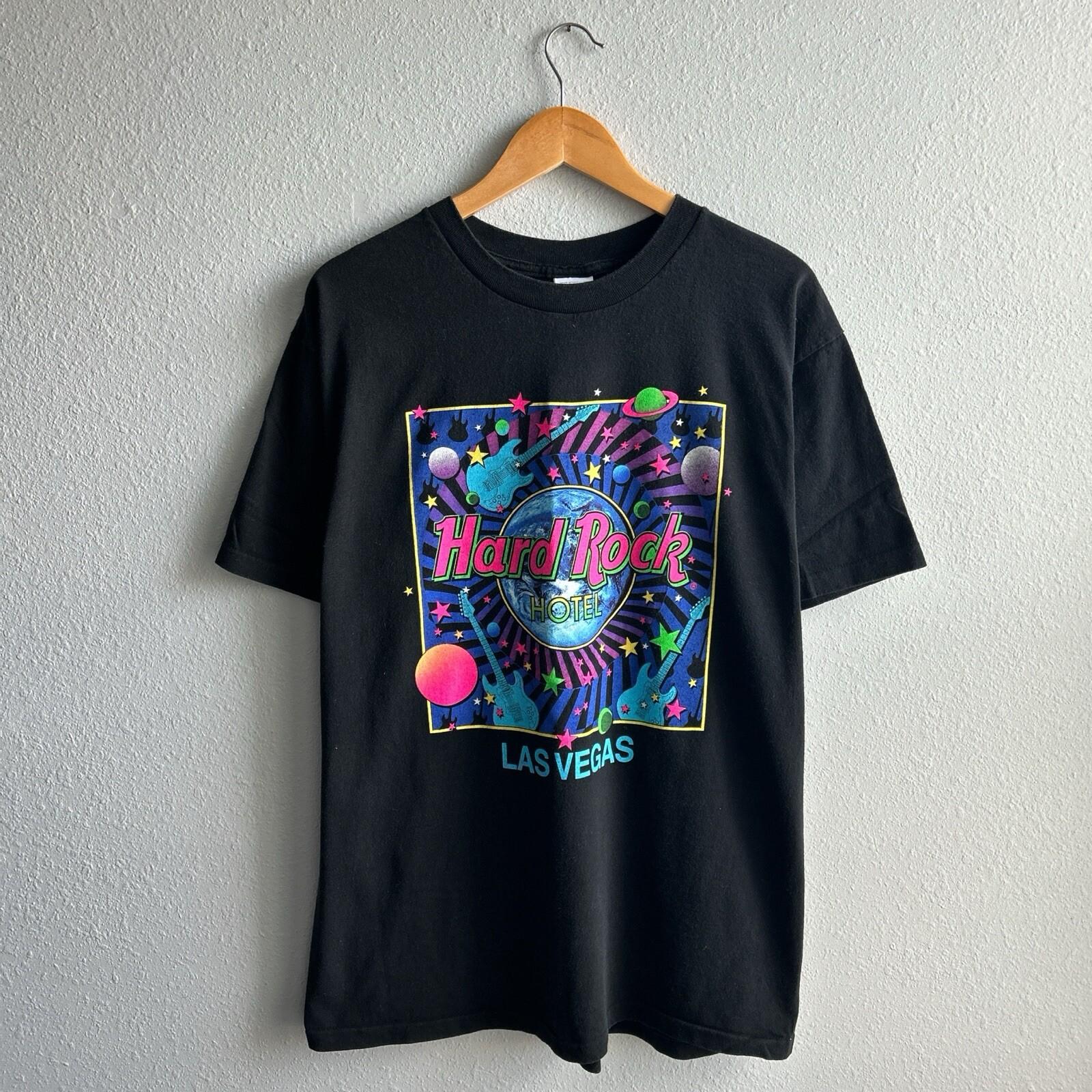 Vintage Hard Rock Hotel T-shirt Adult XL Black Las Vegas Nevada Banned RARE XXXXL