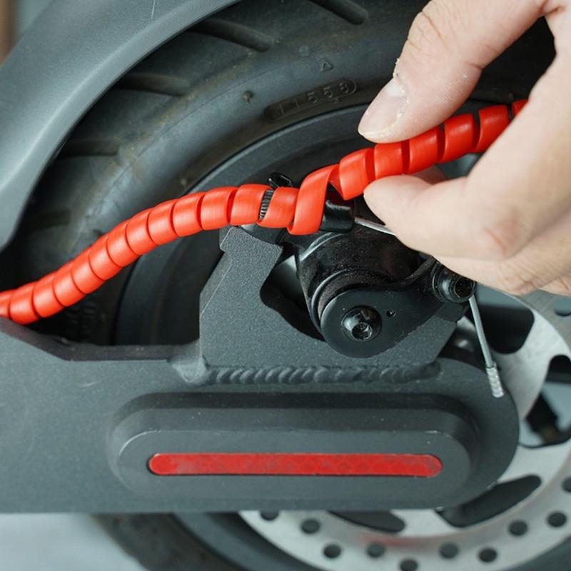 2M Scooter Spirals Tube Cable Protector Brake Line Spirals Tube Wraps Scooter Brake Cable Housing Protector Cable Covers