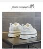 2025 Women's Genuine Leather Rhinestone Espadrilles: Versatile, Casual Spring/Autumn Sneakers