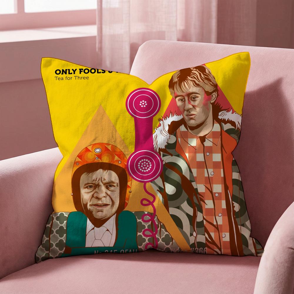O-Only Fools And H-Horses Cushion Cover Multi-Scene Pillow Cover for Home & Car - Reversible, Soft & Durable for Daily Use