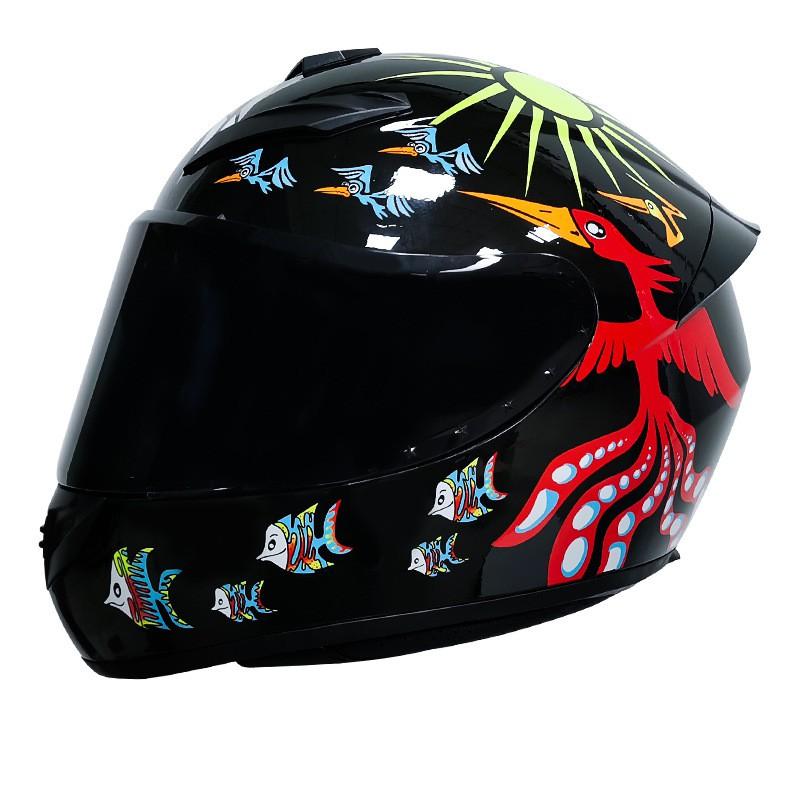 Full Face Motorcycle Helmet Men Women ABS Winter Riding Safety With Bluetooth Compatible Scooter Bike