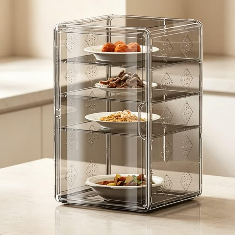4-Layer Stackable Transparent Food Cover