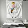 Bibi Blocksberg Wall Tapestry Aesthetic Wall Hanging Printed Fabric Blanket Decorative Tapestries for Bedroom Living Room Home Decor