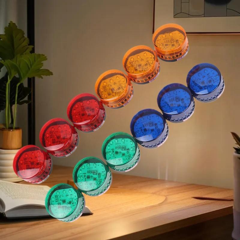 Stroboskop-Warnlicht Kleines LED-Blinklicht Sicherheitswarnlicht Konstant Blinkende Lichter 12V 24V 220V