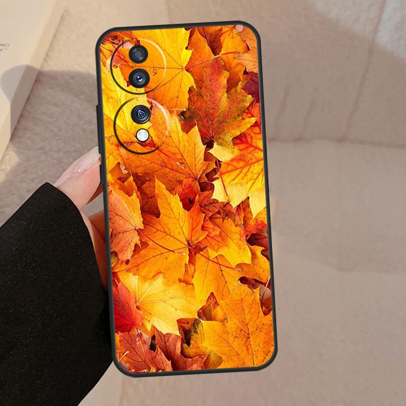 

Осенние листья для Honor 90 70 50 Lite Magic 5 Pro 8X 9X Чехол для телефона Honor X8a X9a X7a X6a X9 X7 X8 X9b Honor X9b