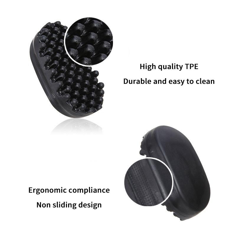 Professional Portable Silicone Hair Brush Washable Durable Rubber Curly Brush Hair Beauty Dirty Braided Curly Hair Men Cleaning