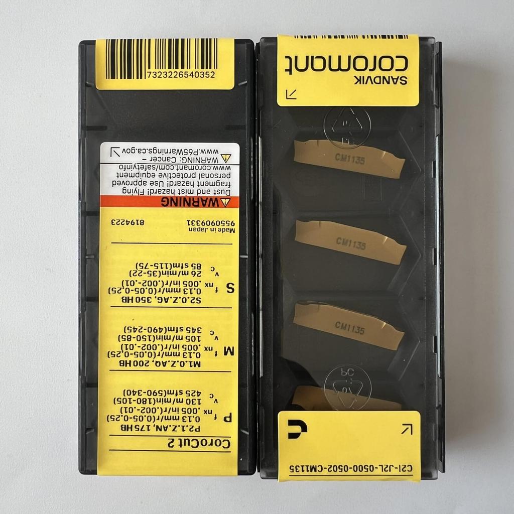 SANDVIK / C2I-J2L-0500-0502-CM 1135 / Original Swedish hard alloy blade 5 Pcs